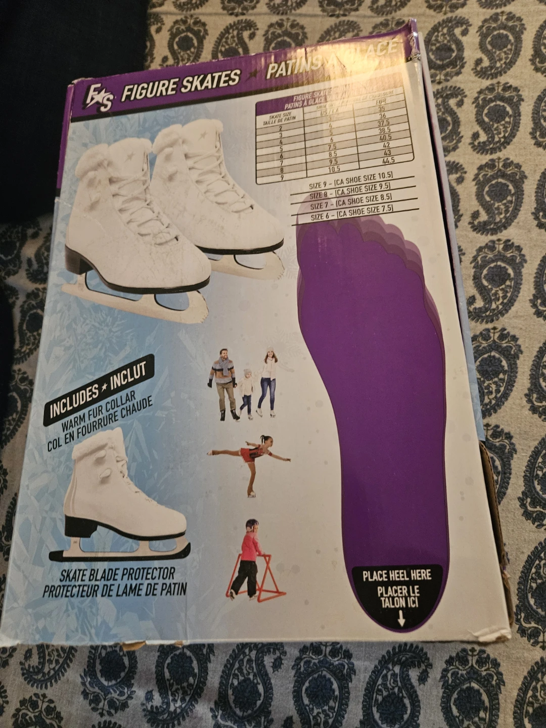 Figure Skates with Warm Fur Collar