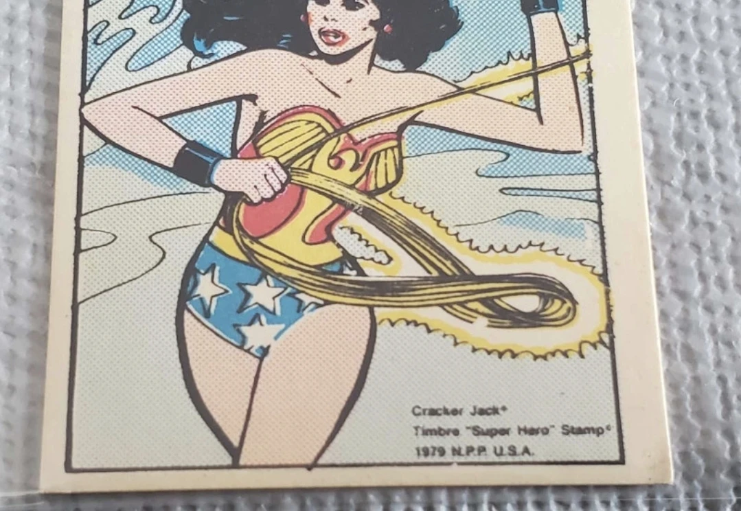 1979 cracker jack Wonder woman stamp card - photo 3