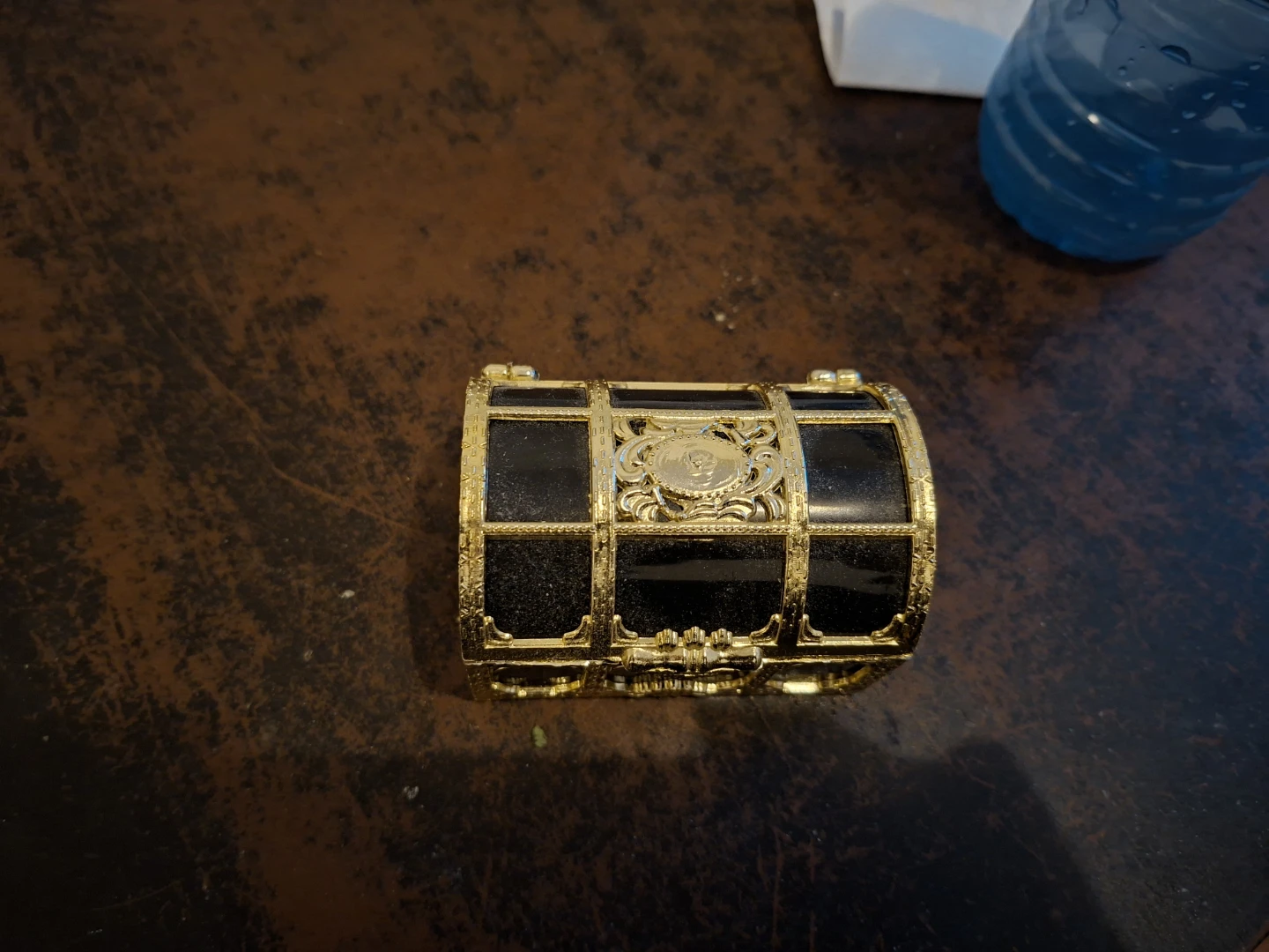 Decorative Treasure Chest with Scroll and Coin - photo 4