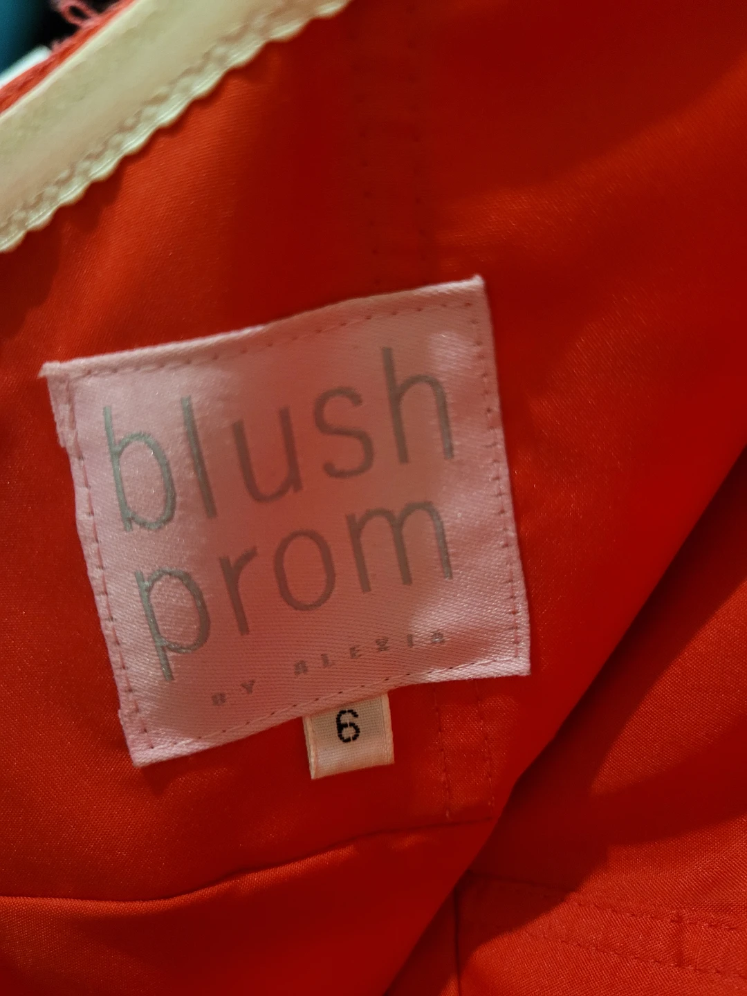 Blush Prom by Alexia Coral Embellished Strapless Gown Size 6 - photo 3