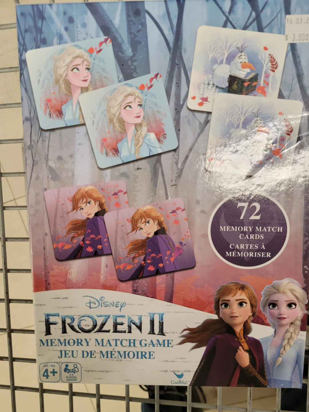 Disney Frozen II Memory Match Game