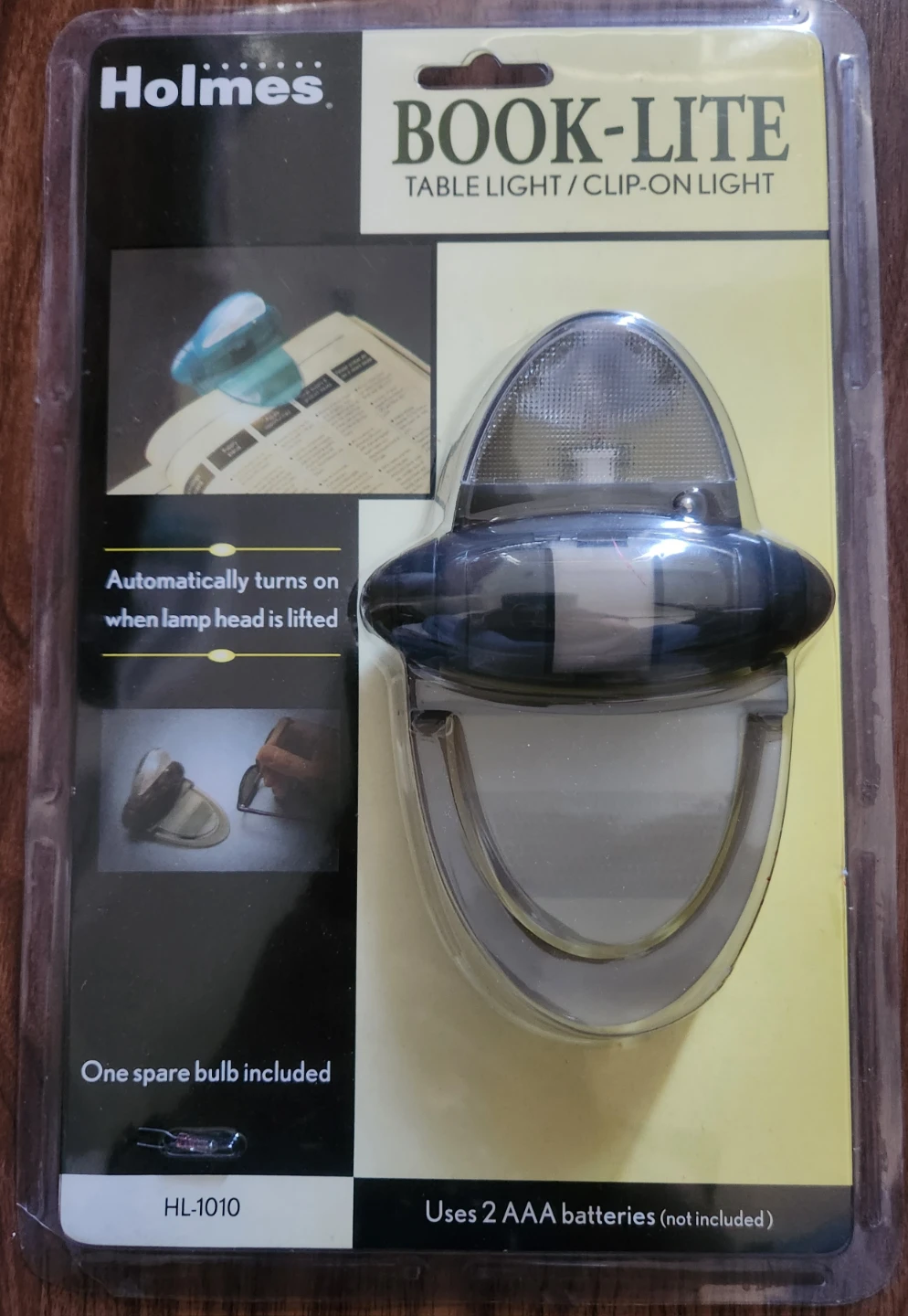 Holmes Book-Lite Table/Clip-On Light - New in Package