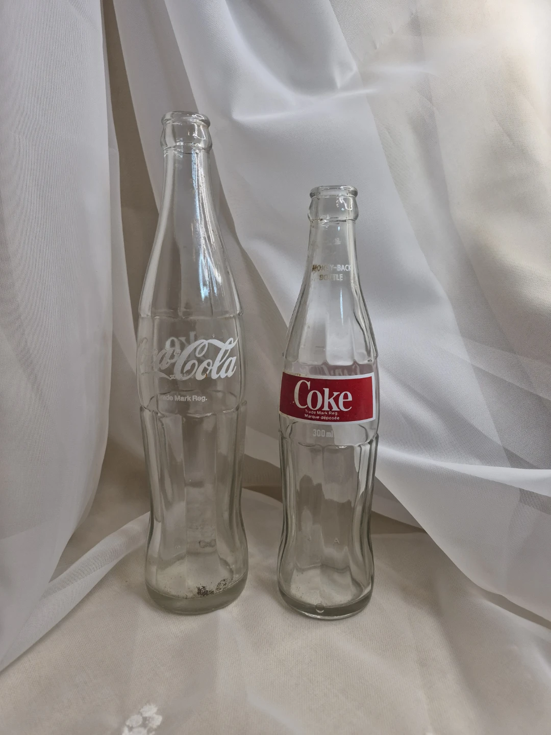 2 Vintage Coke Bottles