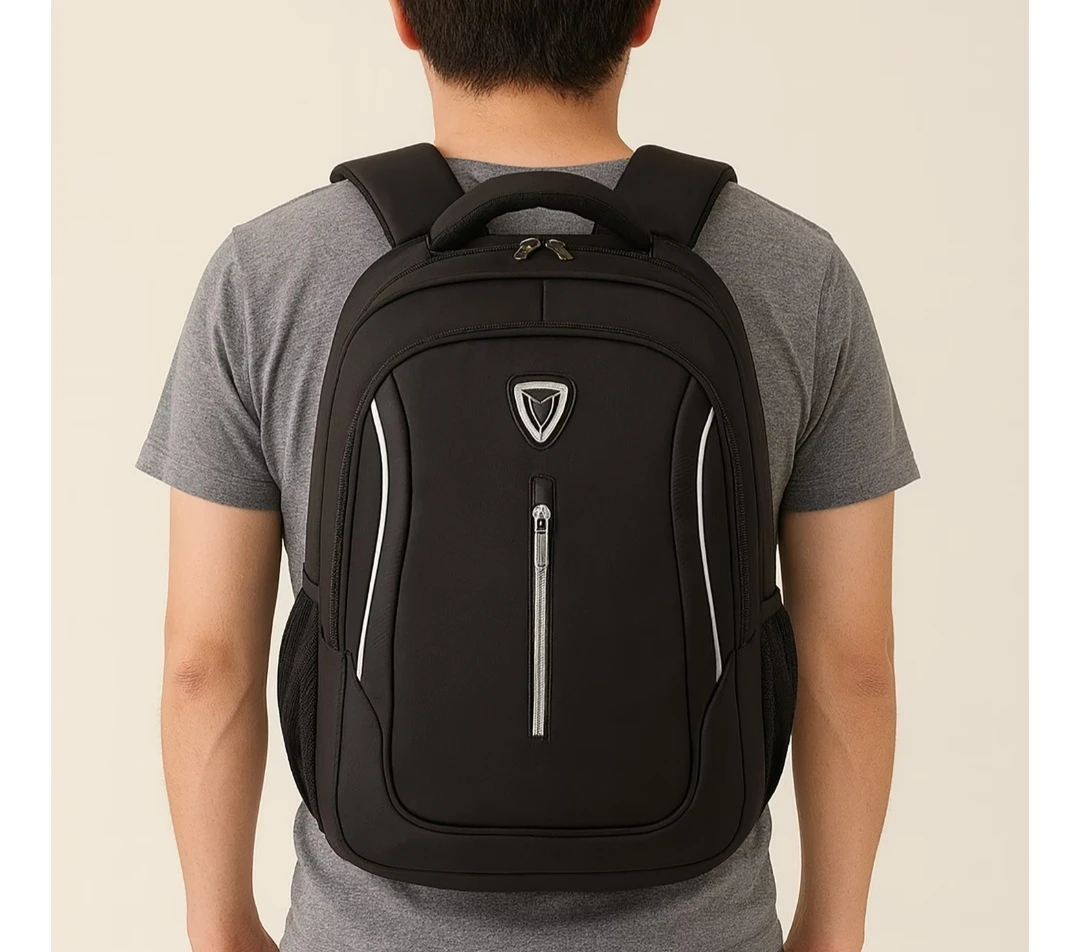 Black Backpack with Padded Straps - photo 5