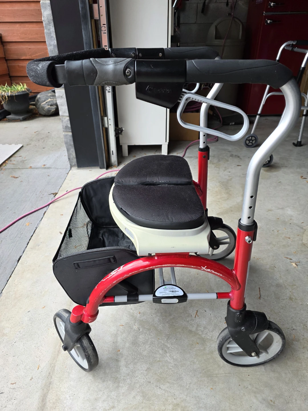 Evolution Red Walker with Seat and Basket - photo 2