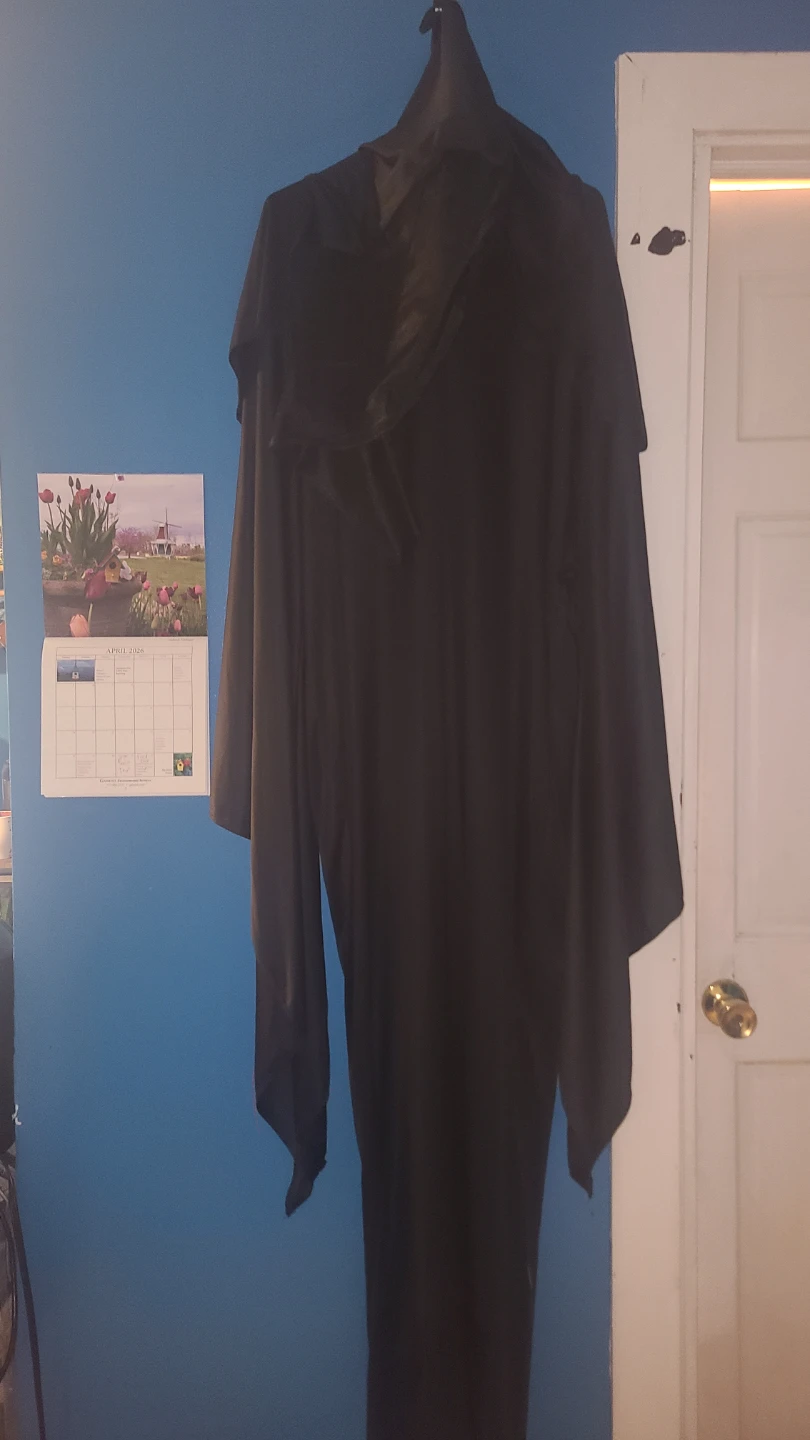 Black Hooded Robe Costume