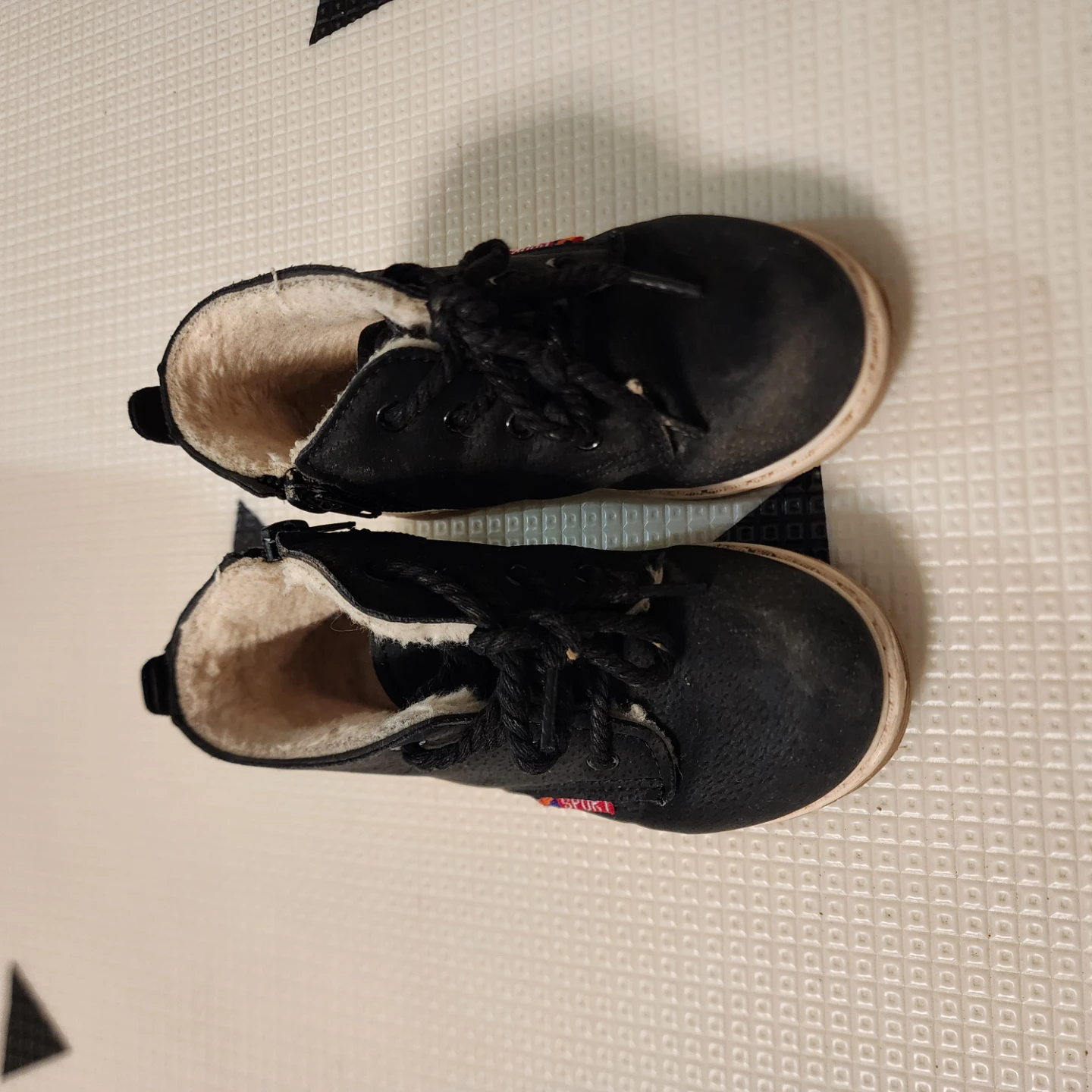 Toddler 7c Black 'Sport' Boots with Fur Lining - photo 2