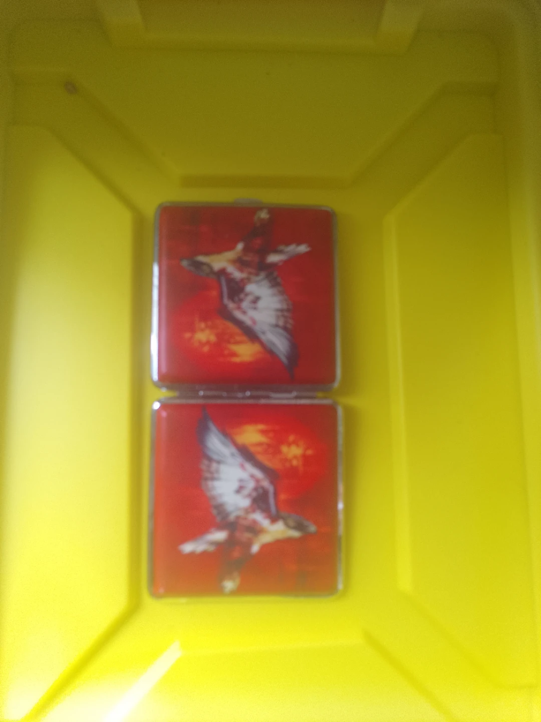 Decorative Cigarette Case with Eagle Design - photo 3