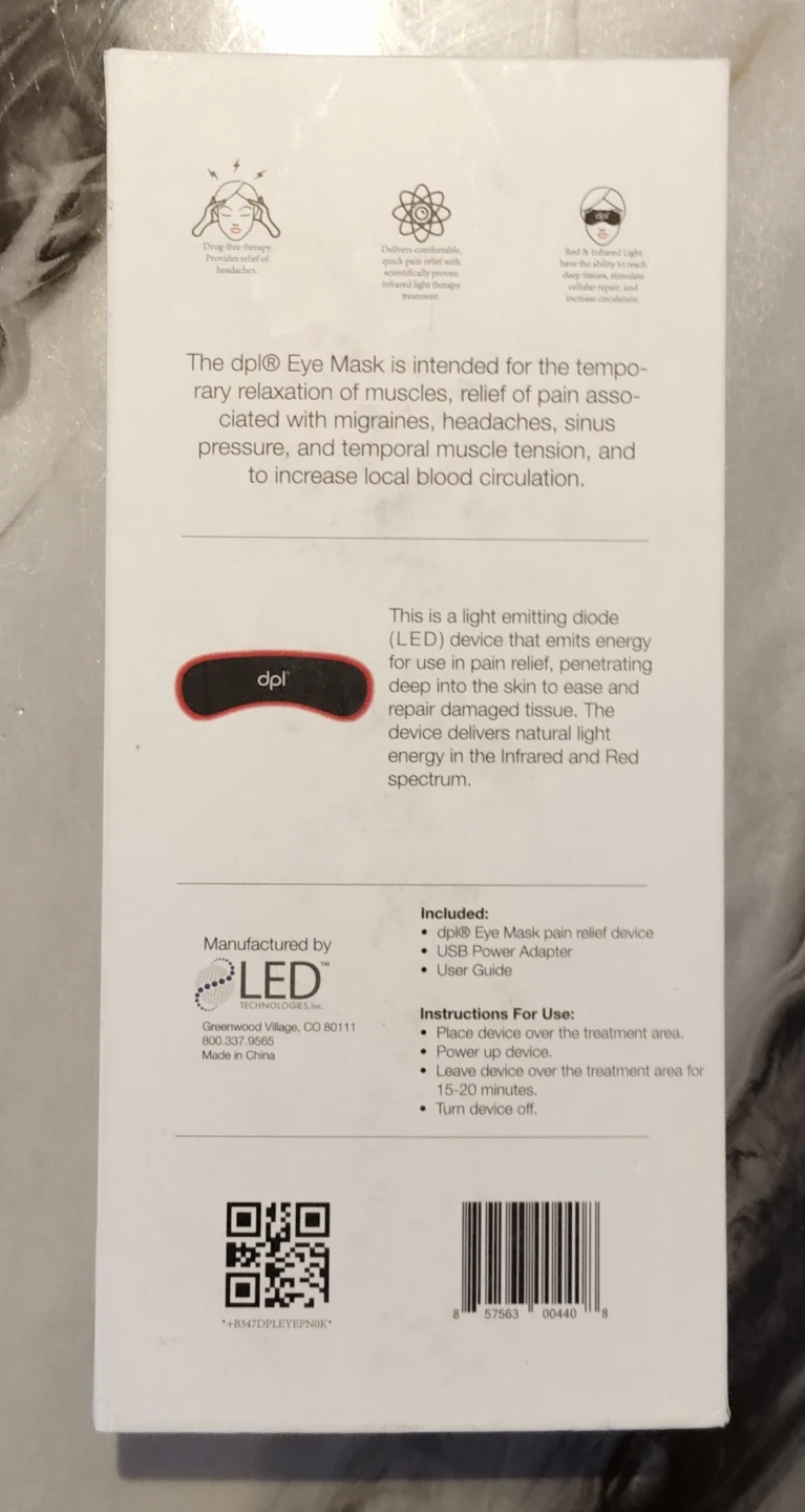 dpl Eye Mask Pain Relief System - photo 3
