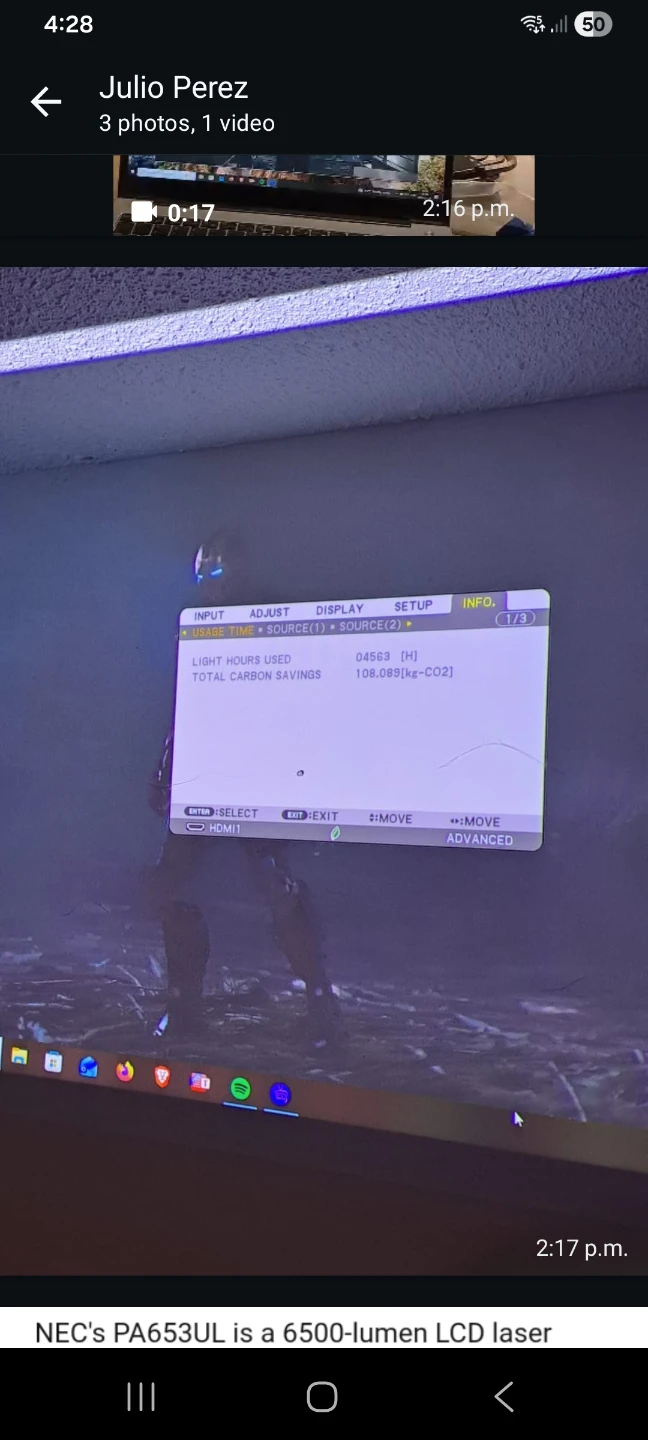 NEC PA653UL WUXGA Conference Room Projector with NP41ZL Lens - photo 2