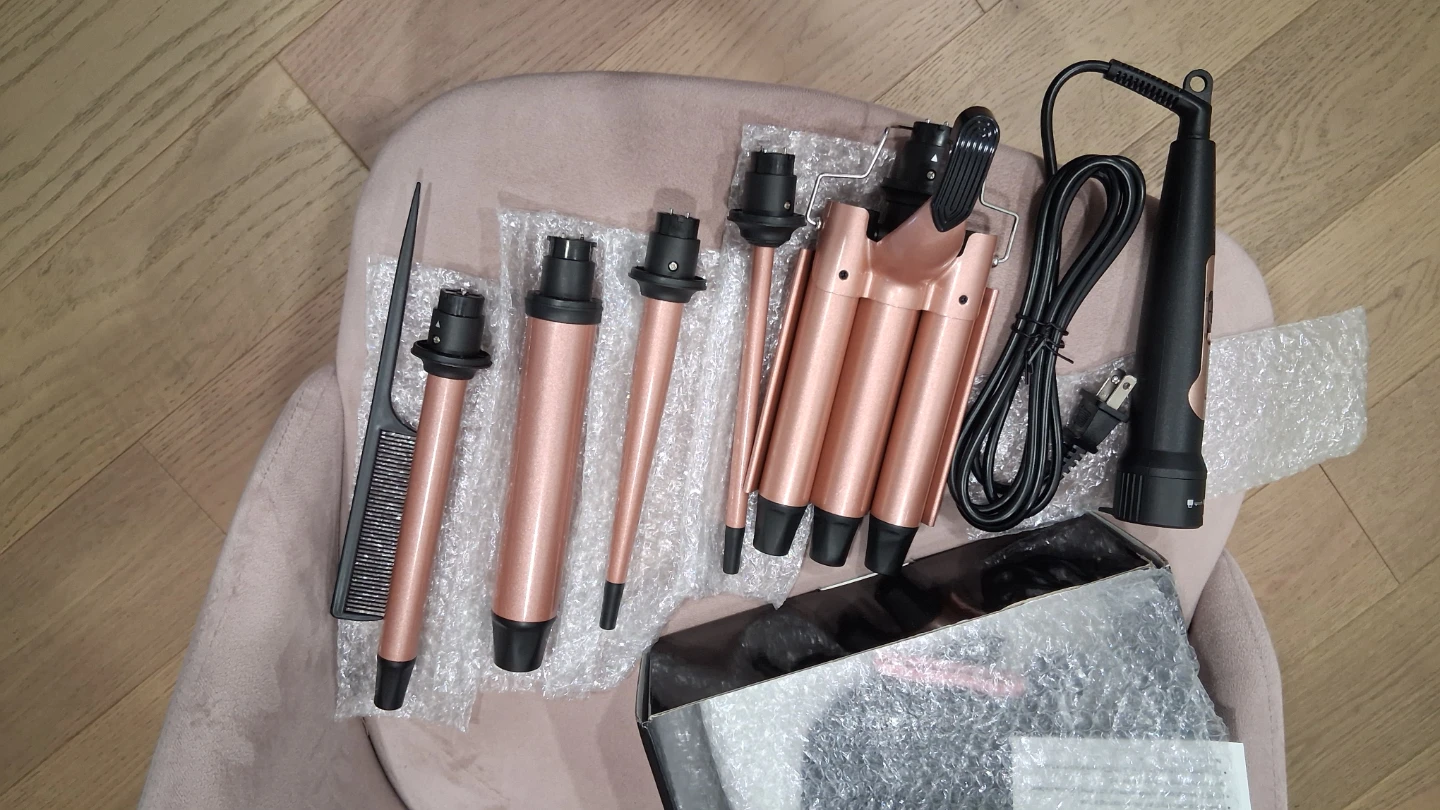 NEW Hair Curlers 5-in-1 Curling Wand Set - photo 4