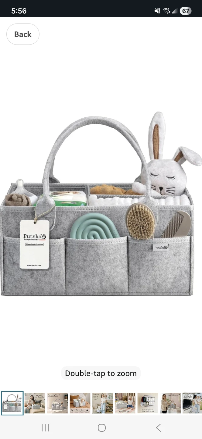 Putska Baby Essentials Diaper Caddy Organizer - photo 2