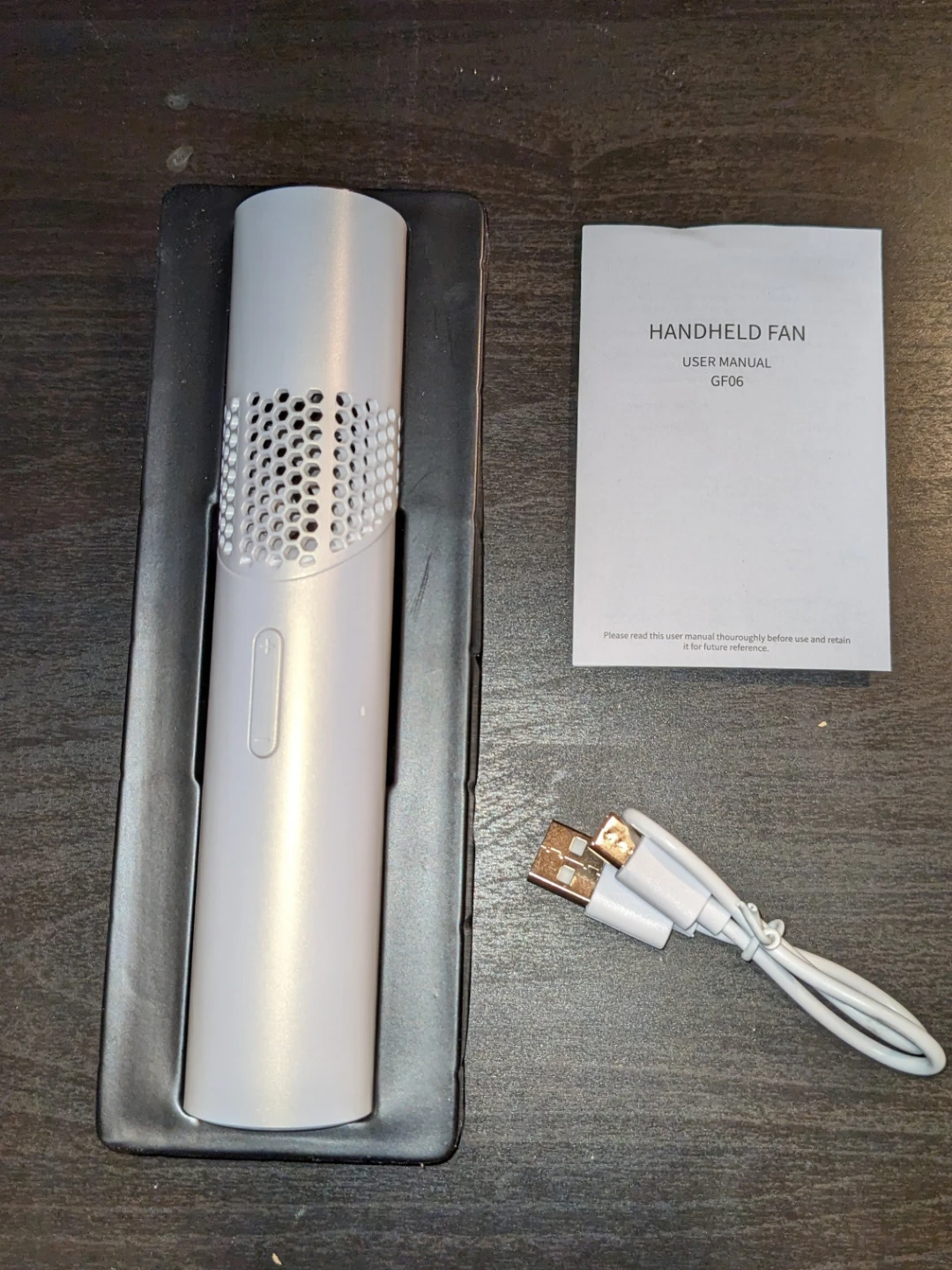 GF06 Handheld Fan with USB Charging Cable - photo 2