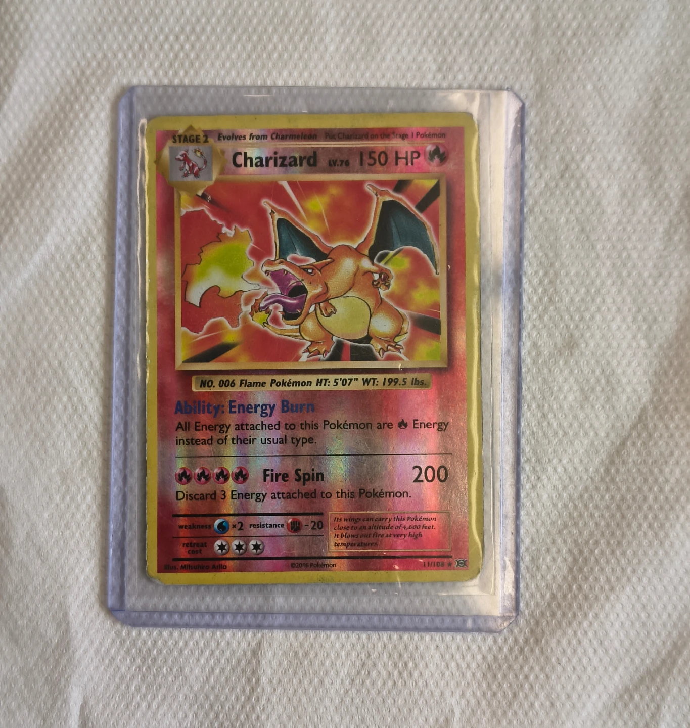 Charizard 11/108 Reverse Holo EVO XY - Evolutions MP