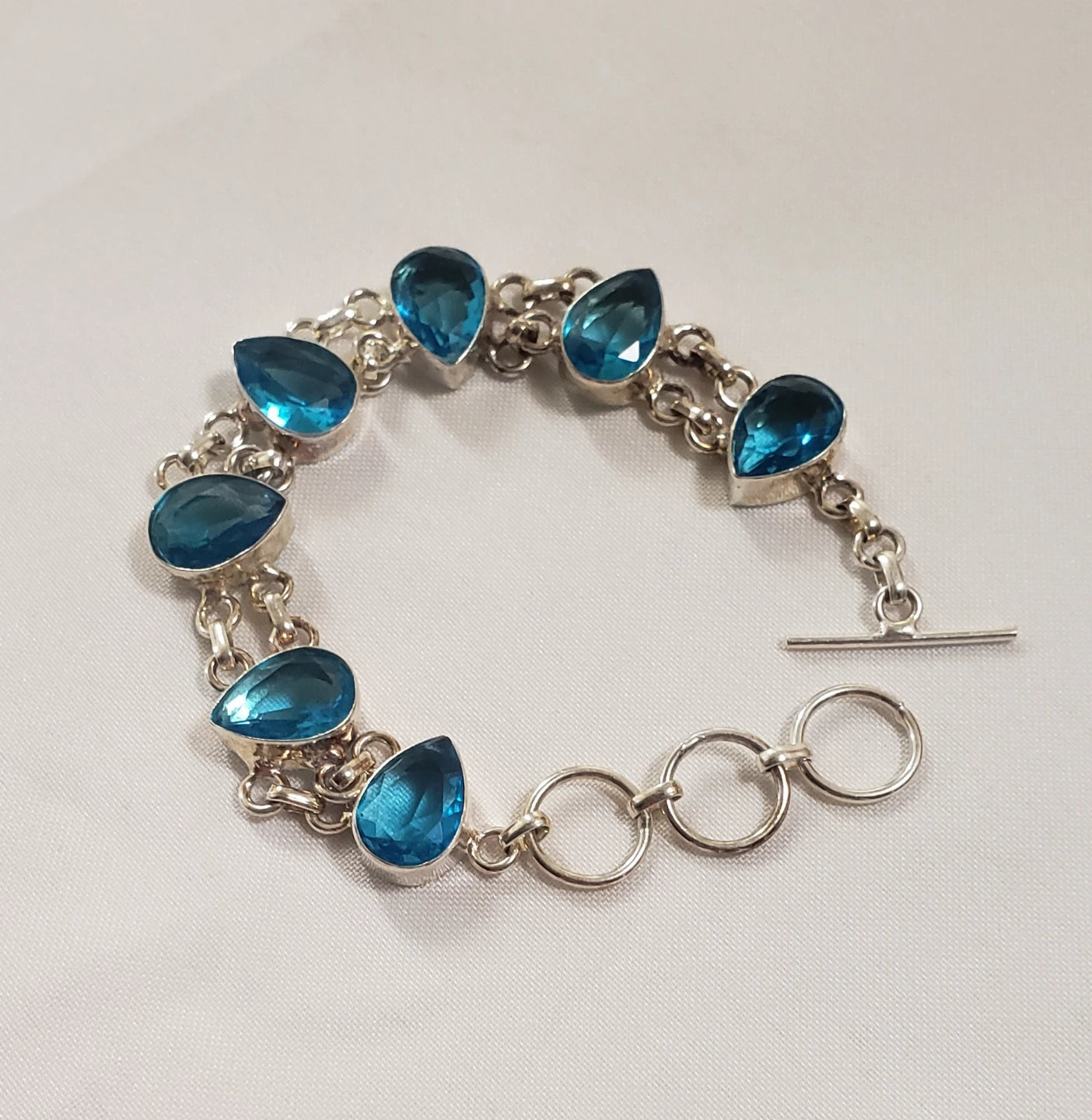Like new 925 Sterling Silver Women's Blue Topaz - photo 2