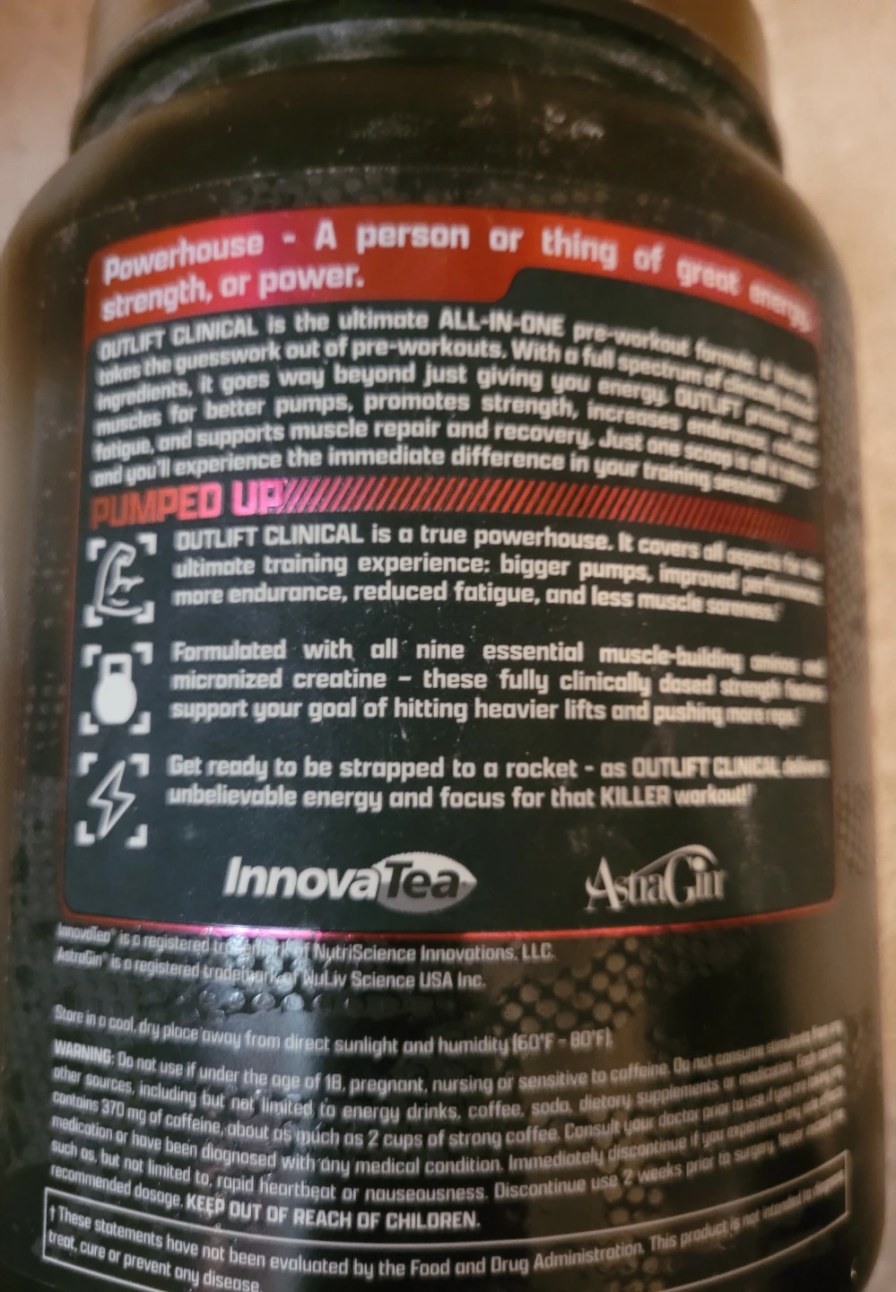 Nutrex Research Outlift Clinical Fruit Punch Pre-Workout Powder - photo 4