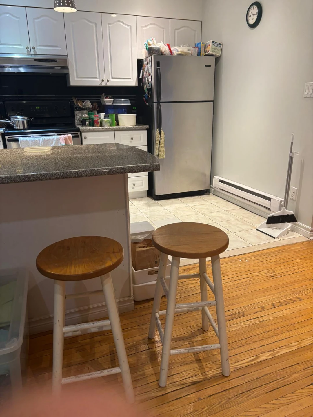 Wooden Bar Stools (Set of 2)
