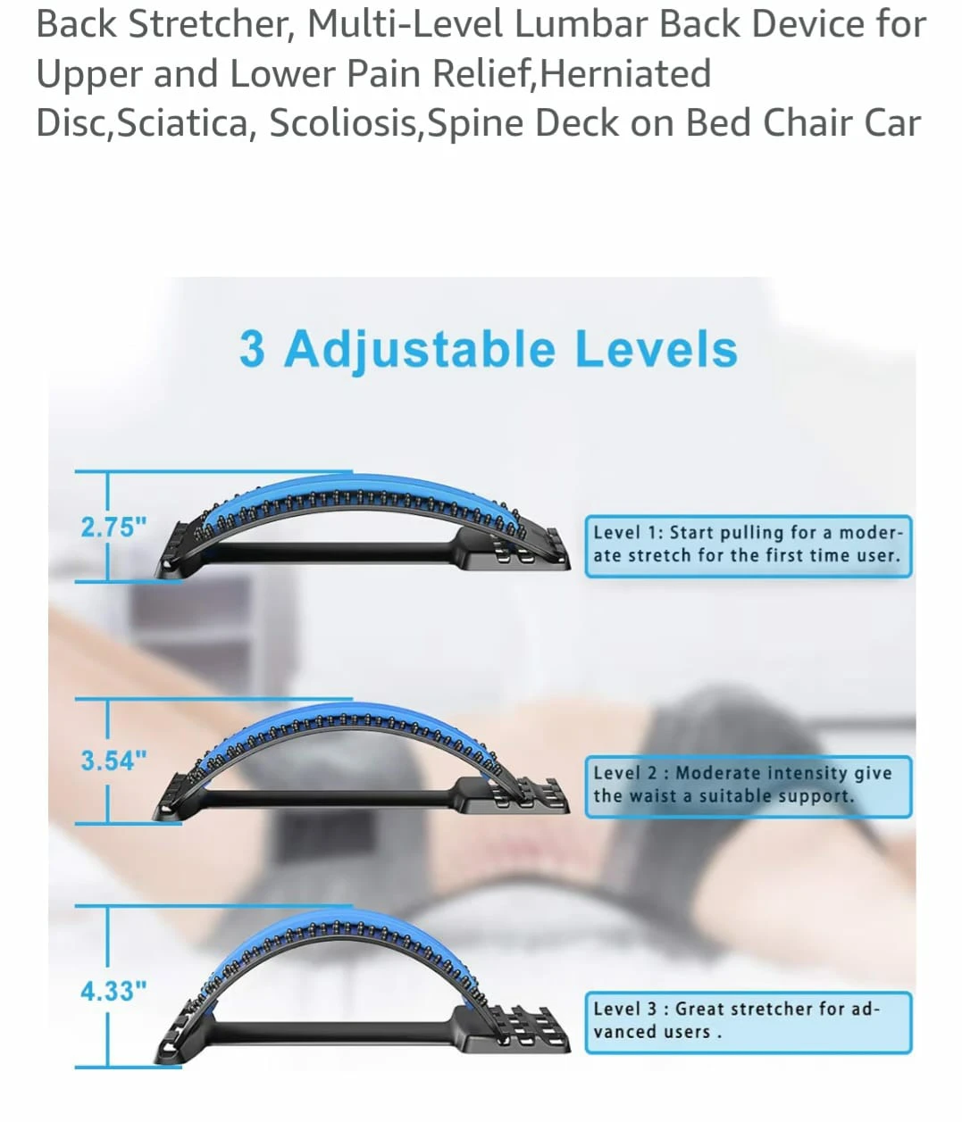 Back Stretcher Lumbar Support Device - photo 4