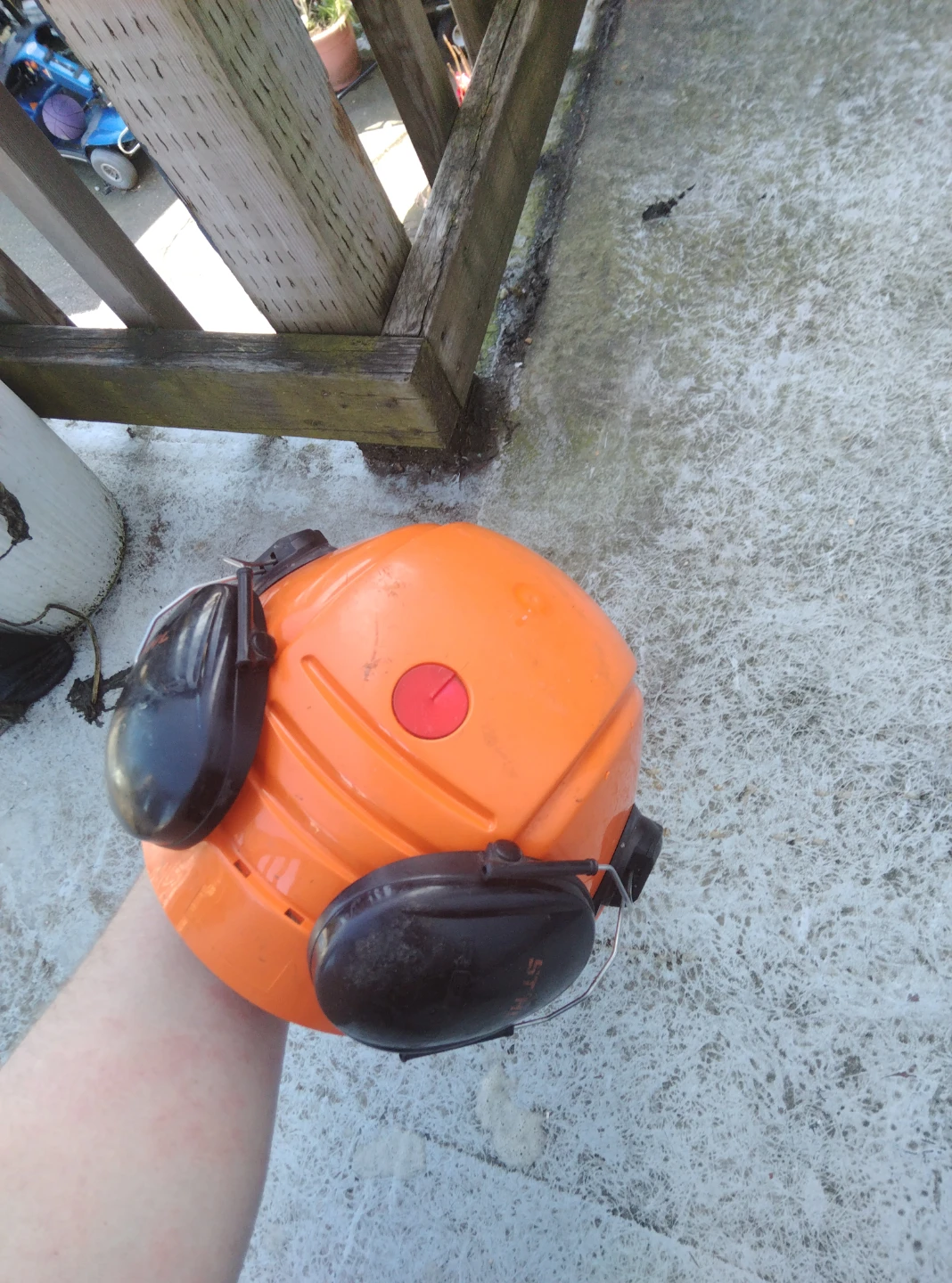 Stihl Orange Safety Helmet with Ear Protection