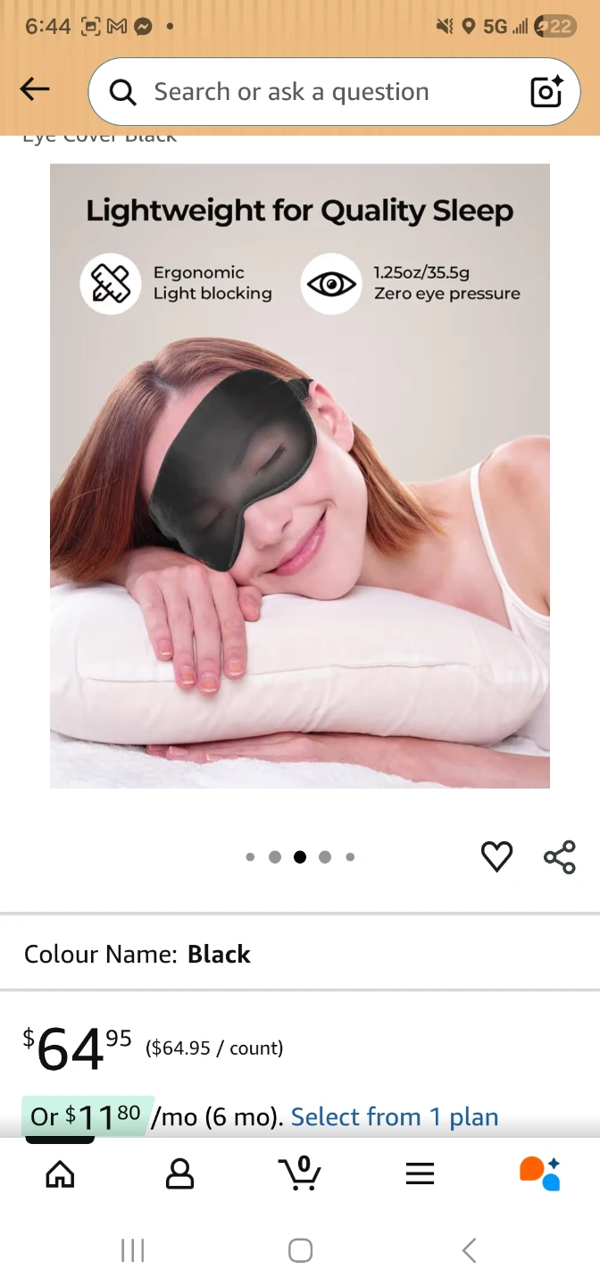 New Mulberry Silk Sleep Mask- Navy - photo 2