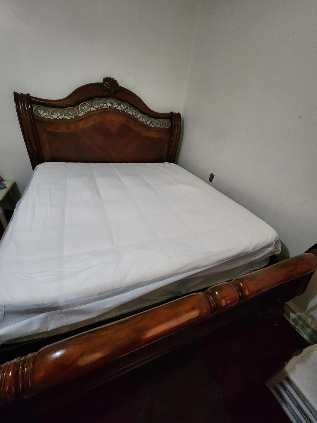 Wooden Bed Frame ,Mattress and box spring - photo 4