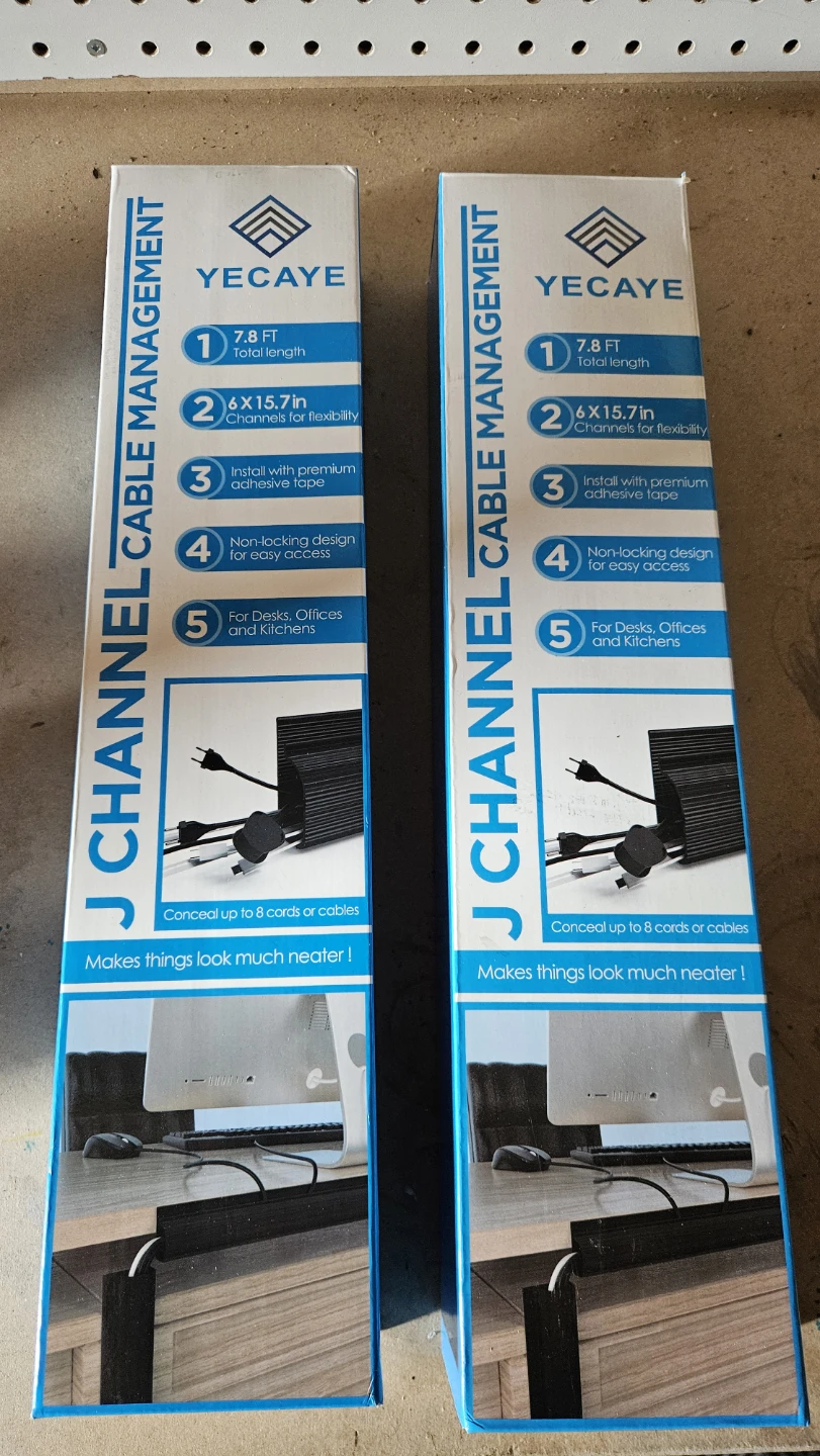 Yecaye J Channel Cable Management (2 Pack)
