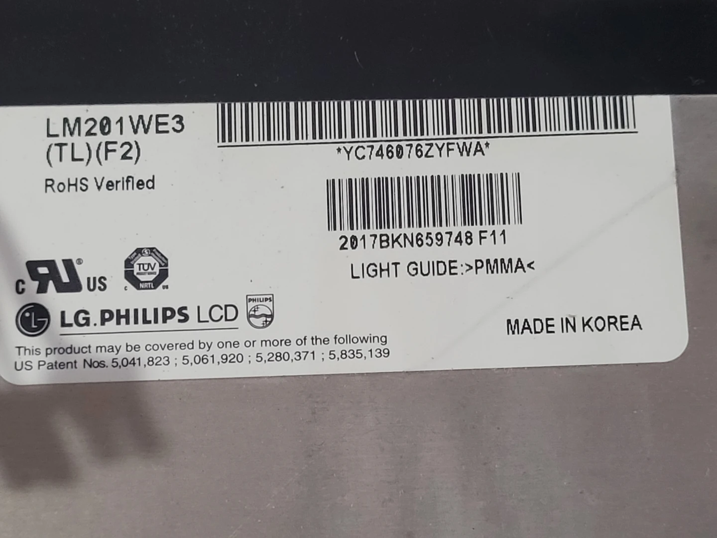 LG.Philips LCD LM201WE3 (TL)(F2) LCD Panel - photo 3