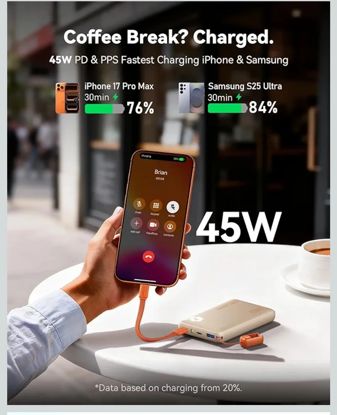 INUI 10000mAh Portable Charger Power Bank - photo 2