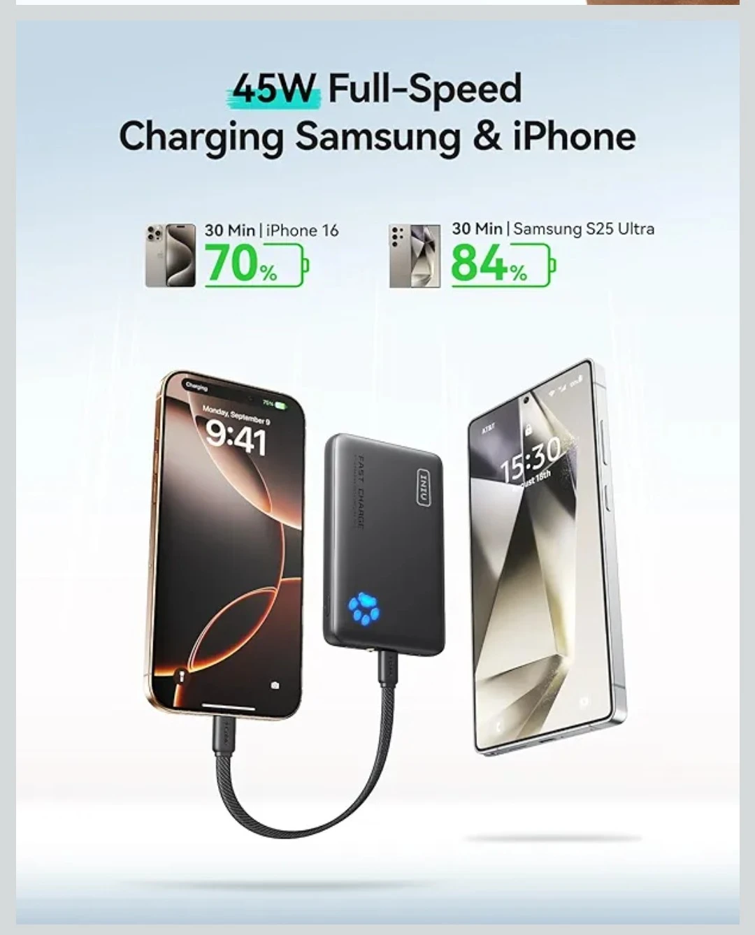 INUI 10000mAh Portable Charger Power Bank - photo 3