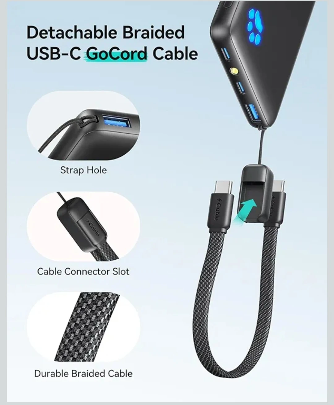 INUI 10000mAh Portable Charger Power Bank - photo 4