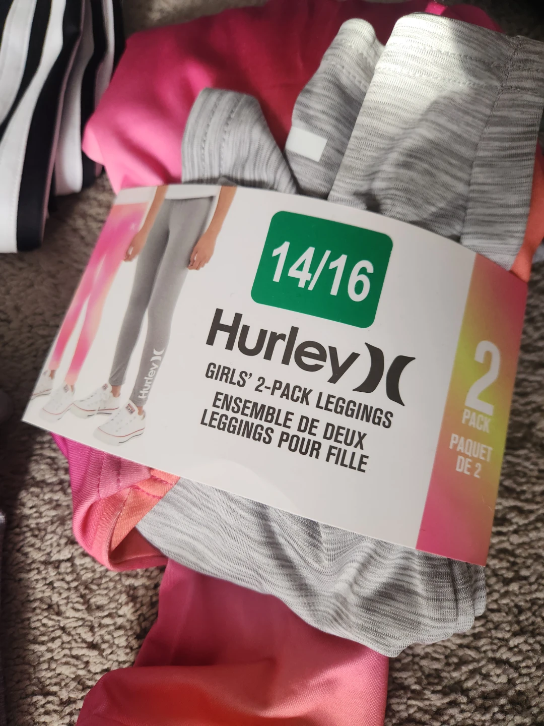 Girls Adidas and Hurley Leggings Bundle size 14/16 - photo 3