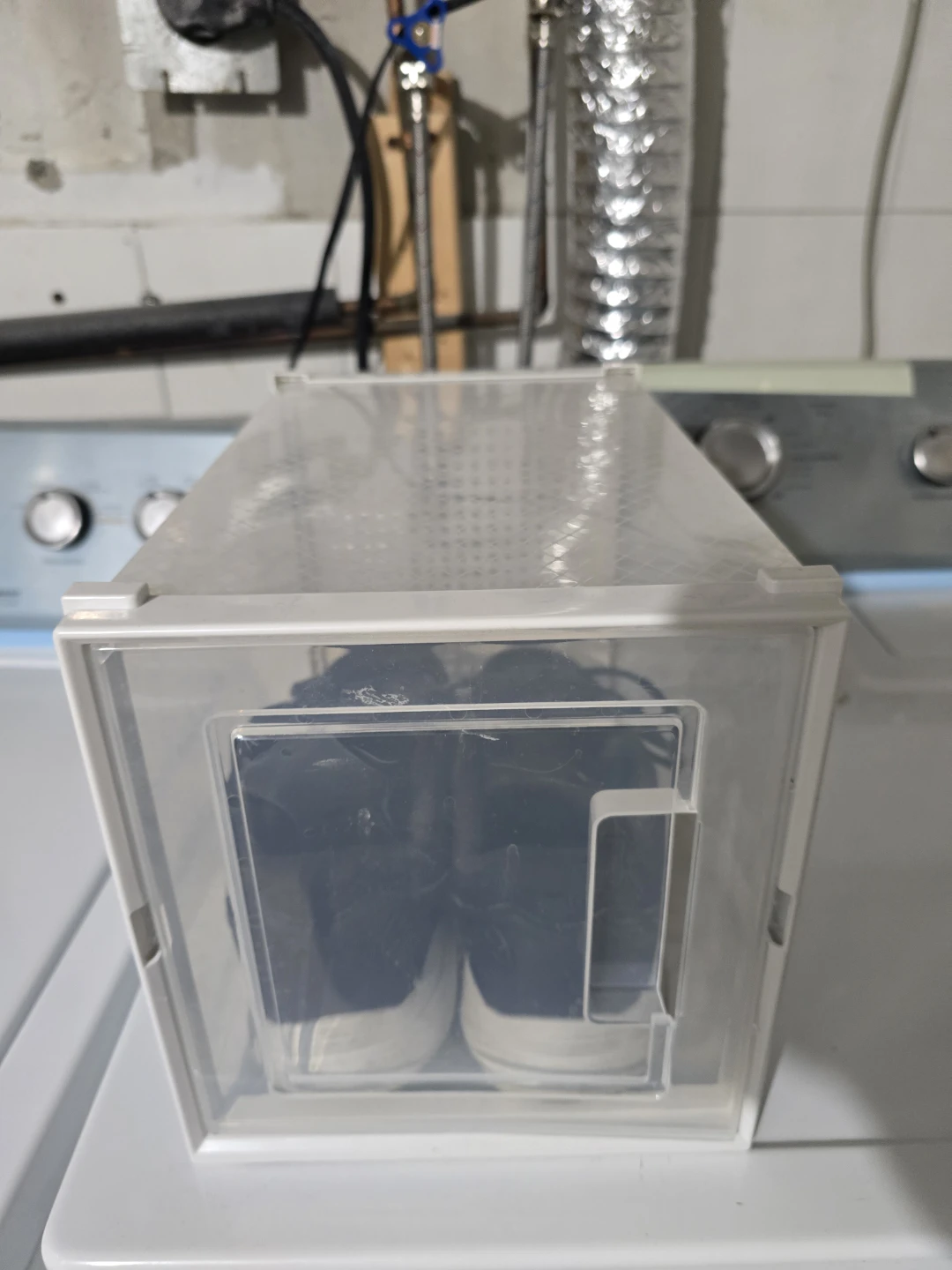 Clear Shoe Storage Box with Venting