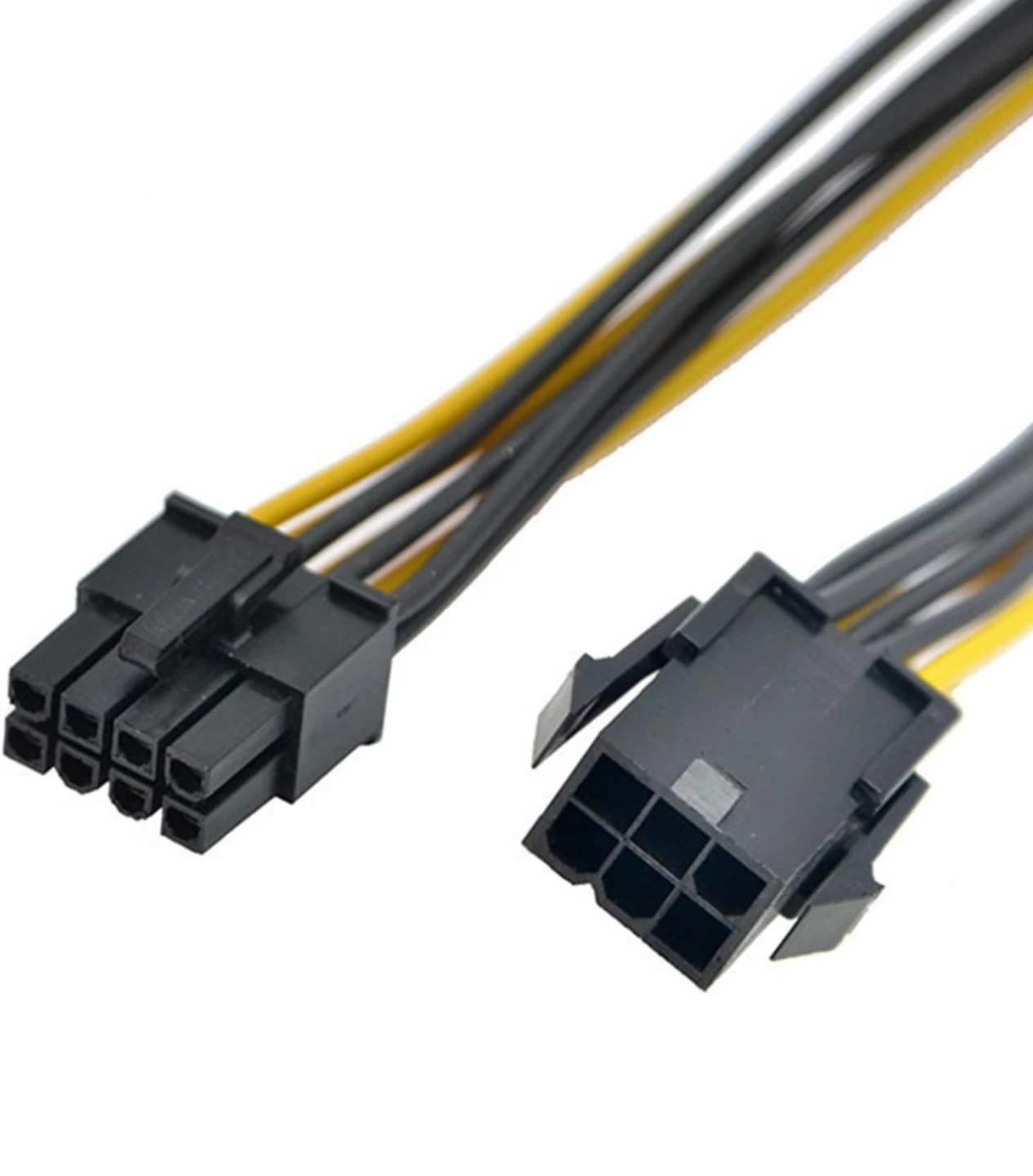 PCIe Power Adapter Cable 6-Pin to 8-Pin GPU Converter - photo 2