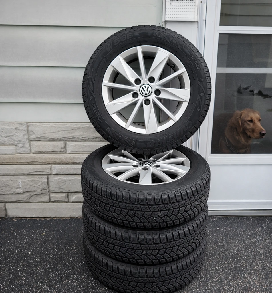 🔥 VW Golf 16” Rims + Winter Tires – Ready to Install 🔥
