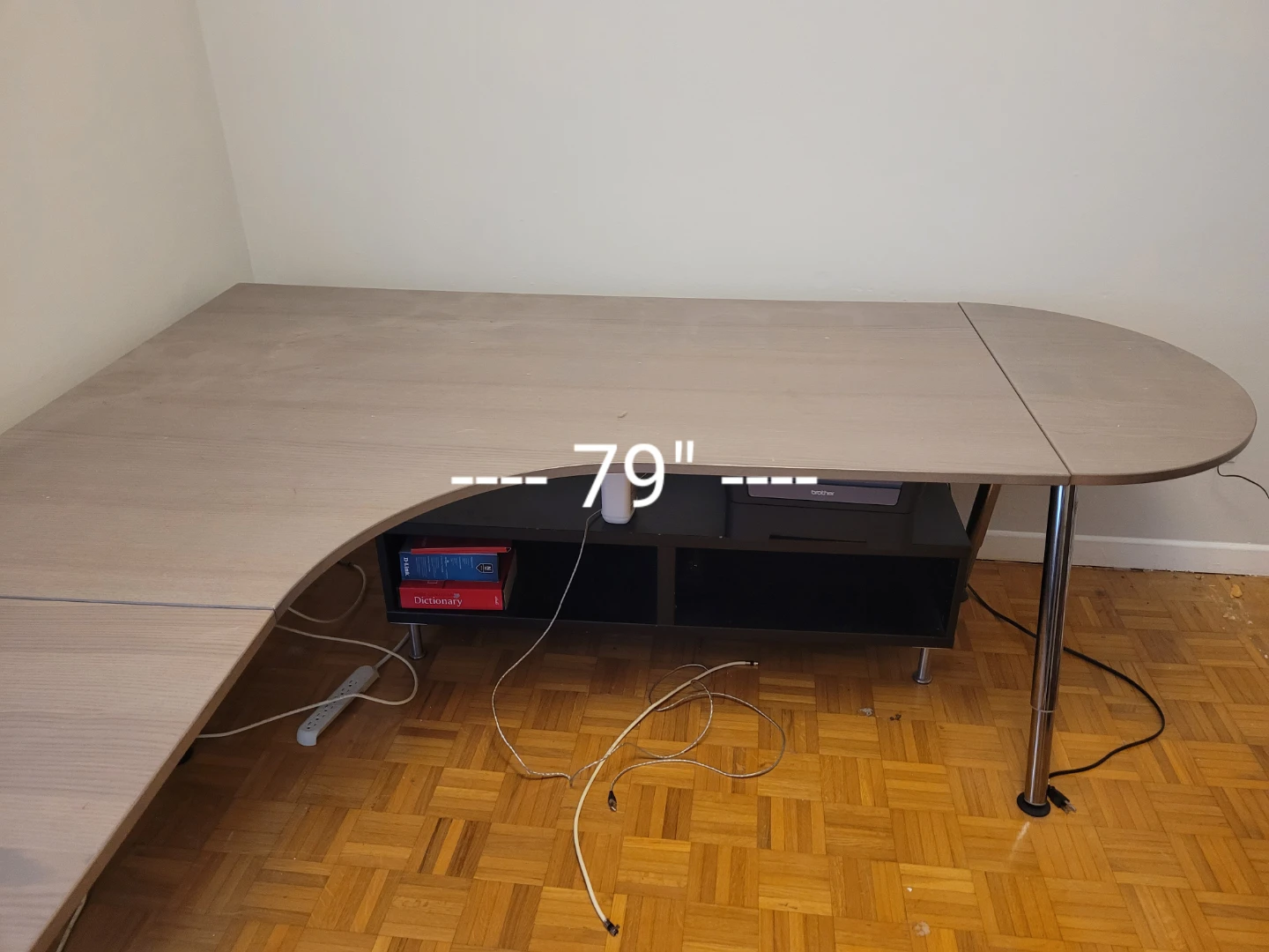 L-shaped desk with chair - photo 2