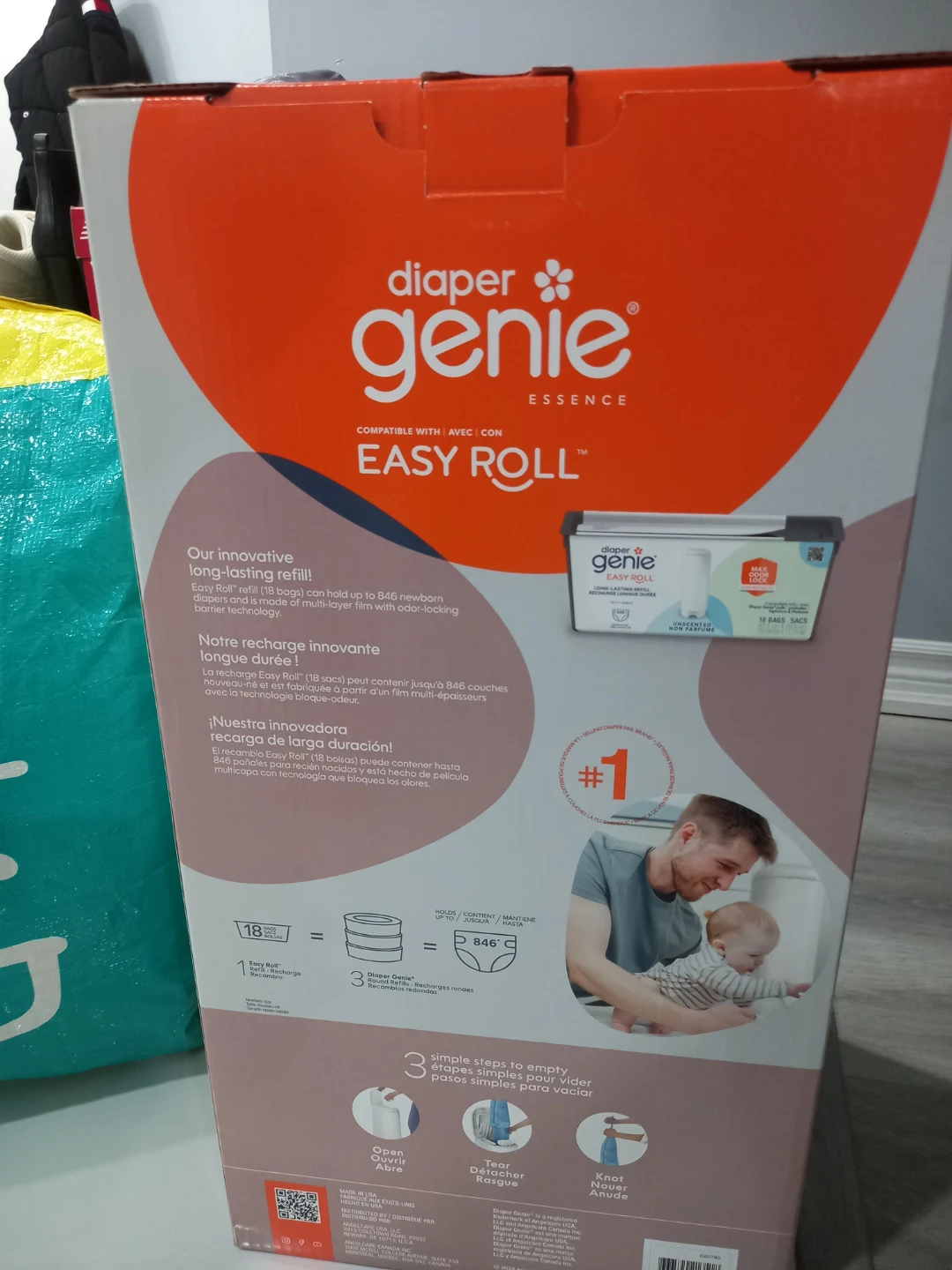 Diaper Genie Essence Easy Roll Diaper Pail - photo 3