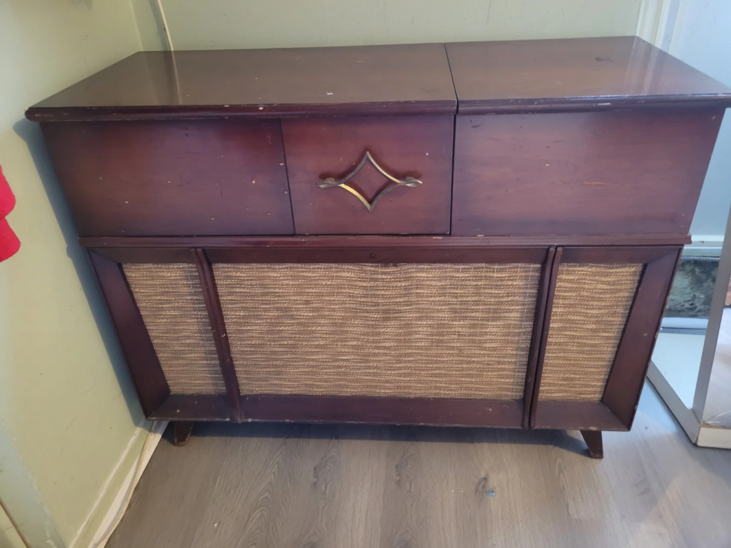 Vintage Record Player Cabinet