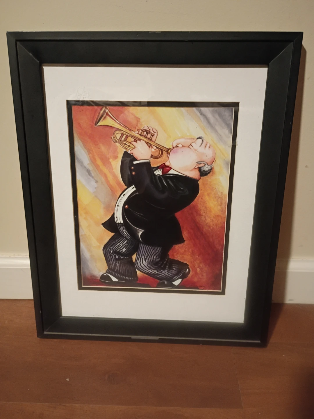 Set of 3 art prints by Tracy Flickinger titled "Jazz Man". - photo 4
