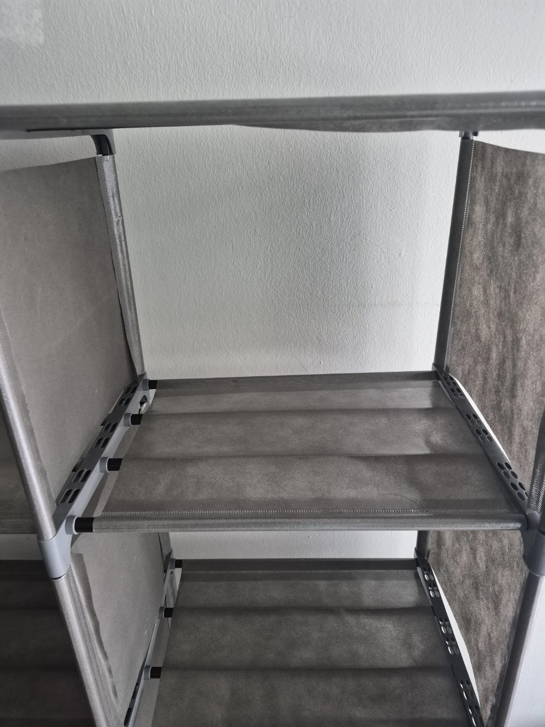 Grey Fabric Storage Shelf Unit - photo 2
