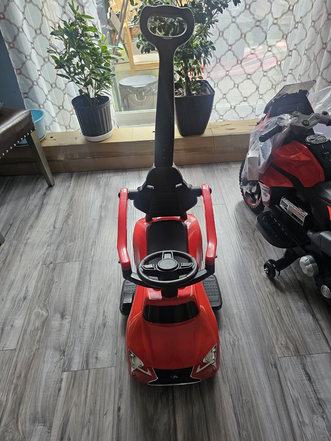 Red Ride-On Push Car with Handle - photo 2