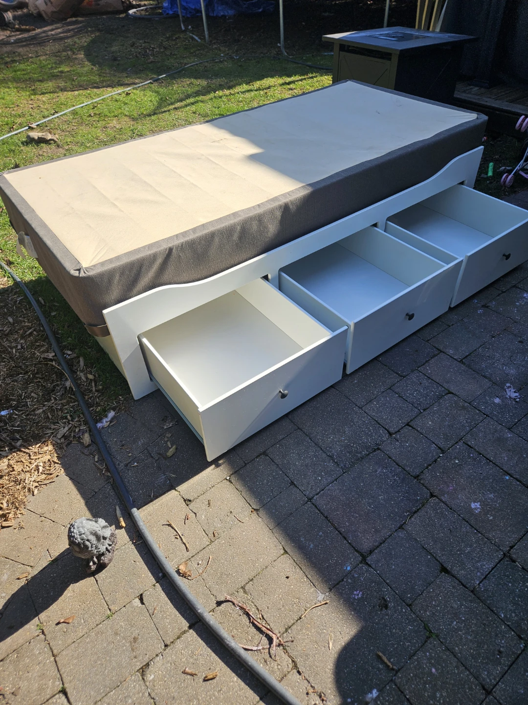 Single Bed Frame with 3 Drawers - photo 2