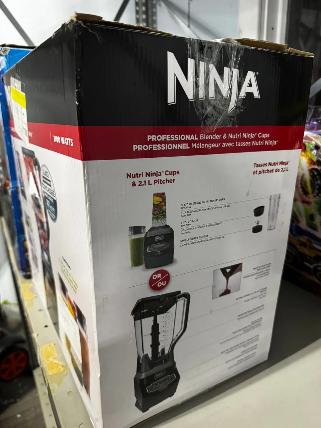 Ninja Professional Blender & Nutri Ninja Cups - photo 2