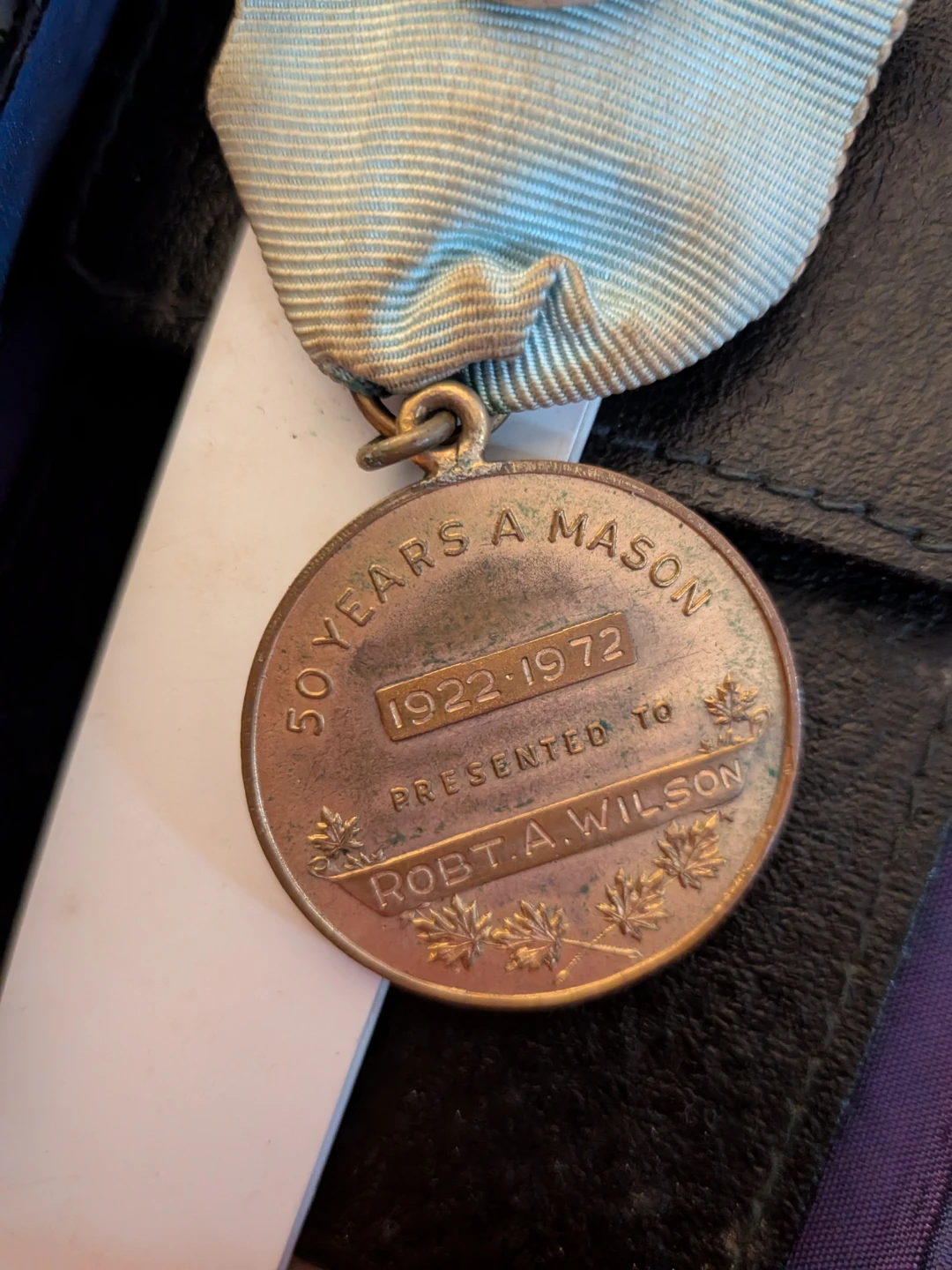 Masonic Grand Lodge of Canada in Ontario Medal - photo 4