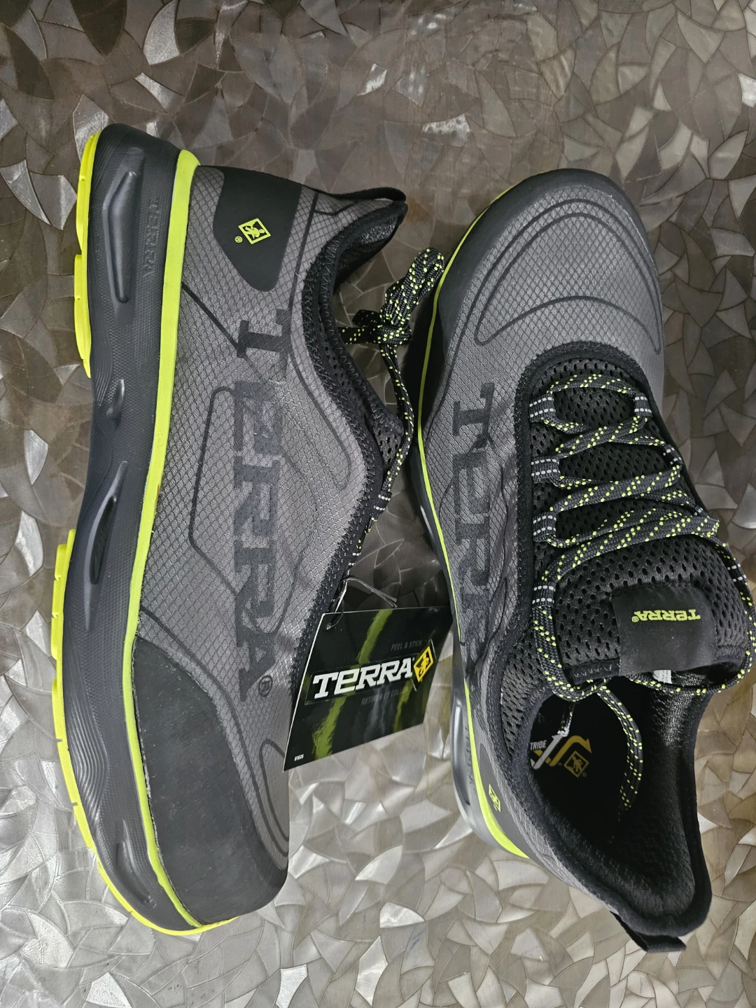 Terra Lites Composite Toe Work Boots - Black/Lime Size 14 - photo 2