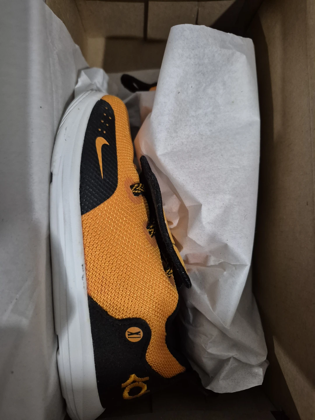 Brand new Nike KD11 LB TD Toddler Shoes Orange Tiger Size 10C - photo 5