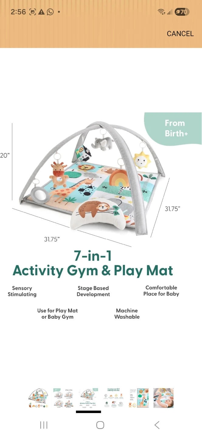 7-in-1 Activity Gym & Play Mat - photo 3