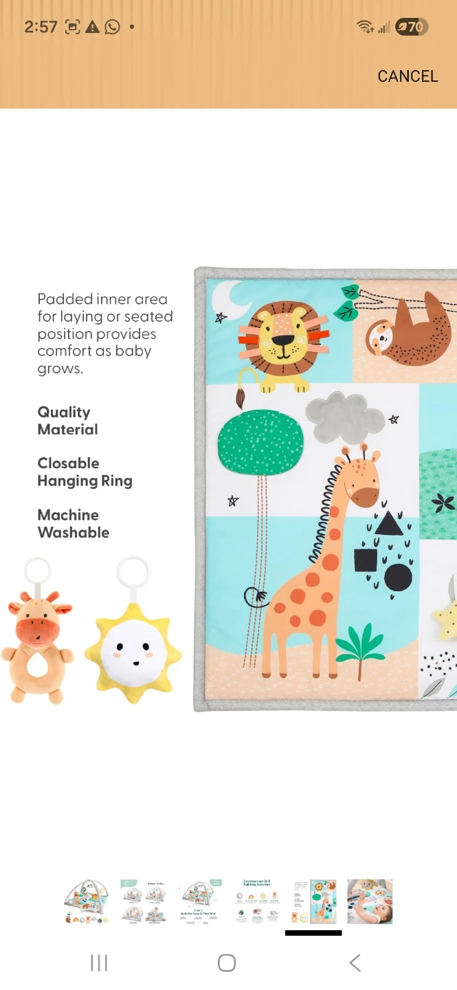 7-in-1 Activity Gym & Play Mat - photo 4