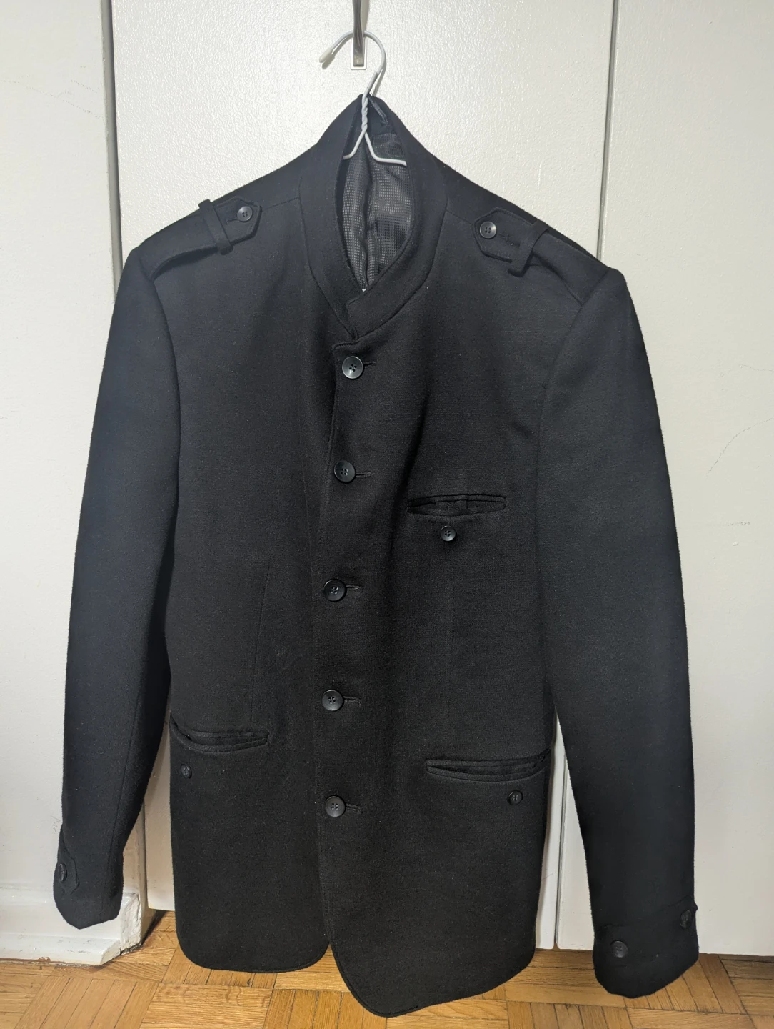 Peter England Suits & Blazers Black Jacket