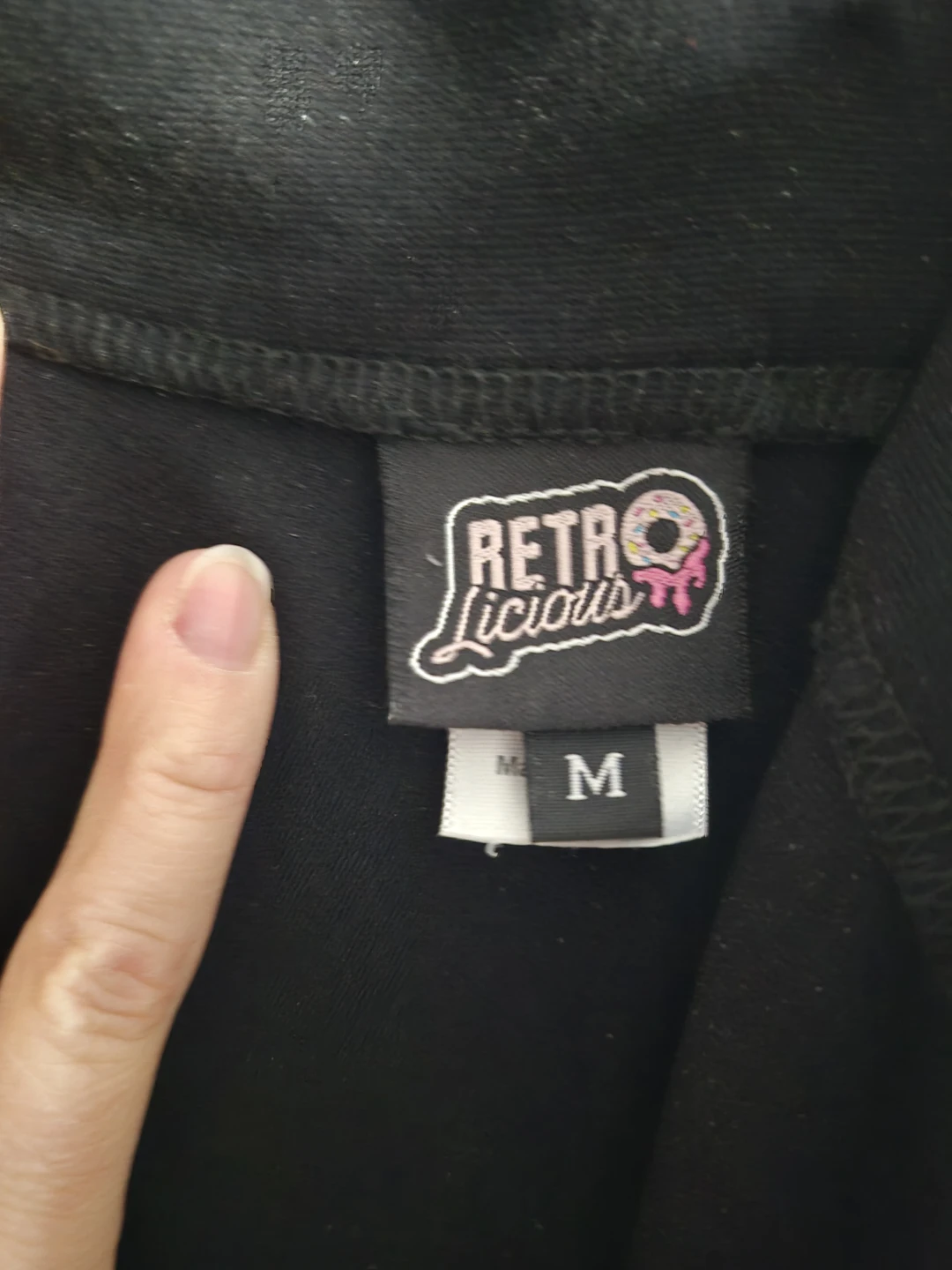 Retrolicious Black Skater Skirt - Size M - photo 2