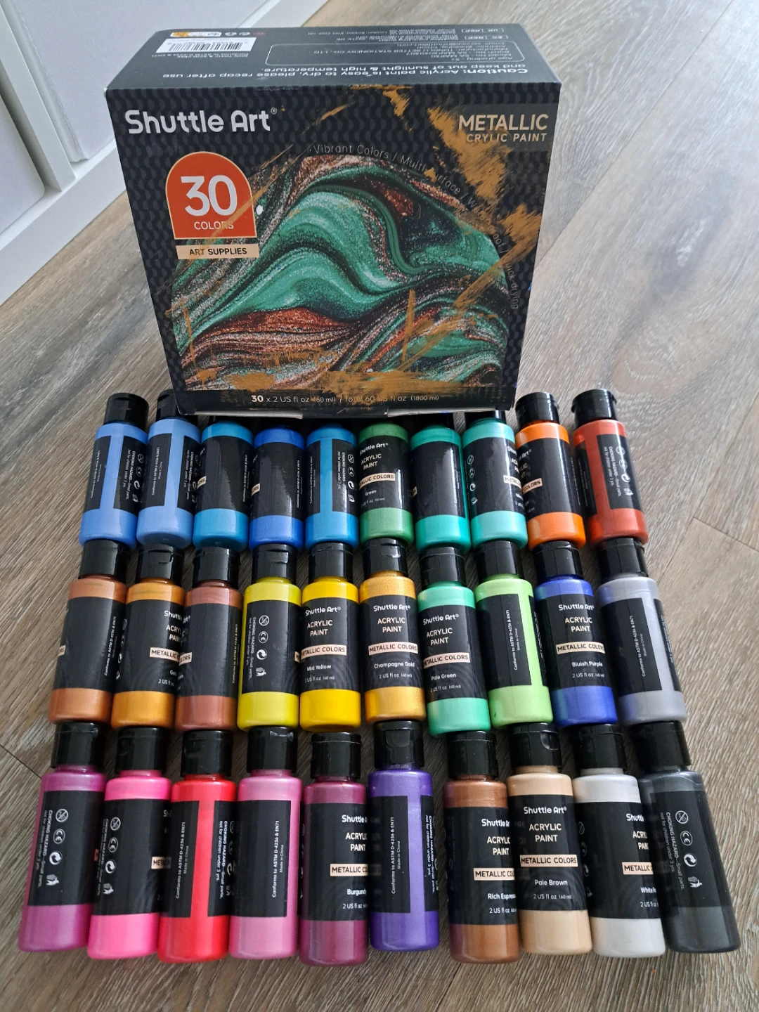 Shuttle Art Metallic Acrylic Paint - 30 Colors - photo 2